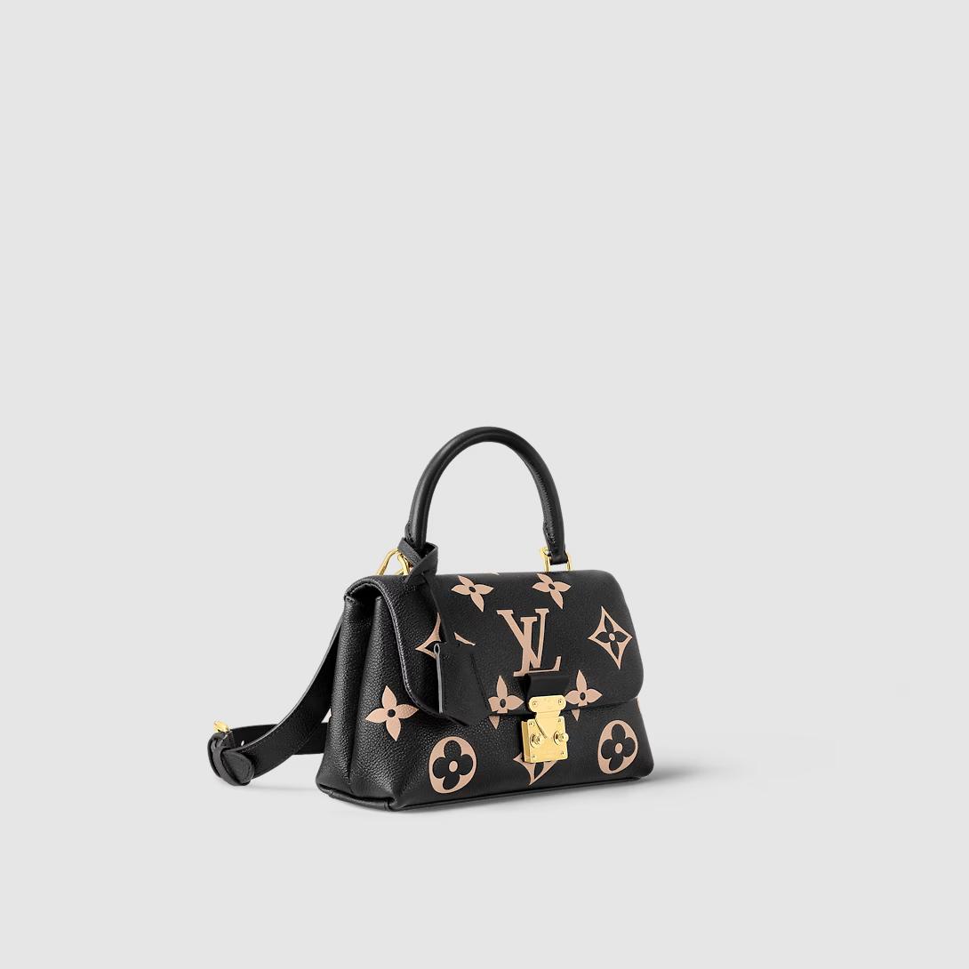 Túi Louis Vuitton Madeleine Bb Bicolor Monogram Empreinte Leather Nữ Đen